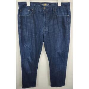 Lucky Brand Mens 36x32 Blue Jeans Straight Leg Stretch Fit